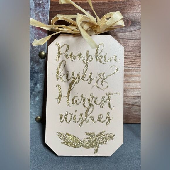 3 Fall in Love & More Signs Thanksgiving Autumn Home Wall Table Decor - Picture 5 of 5